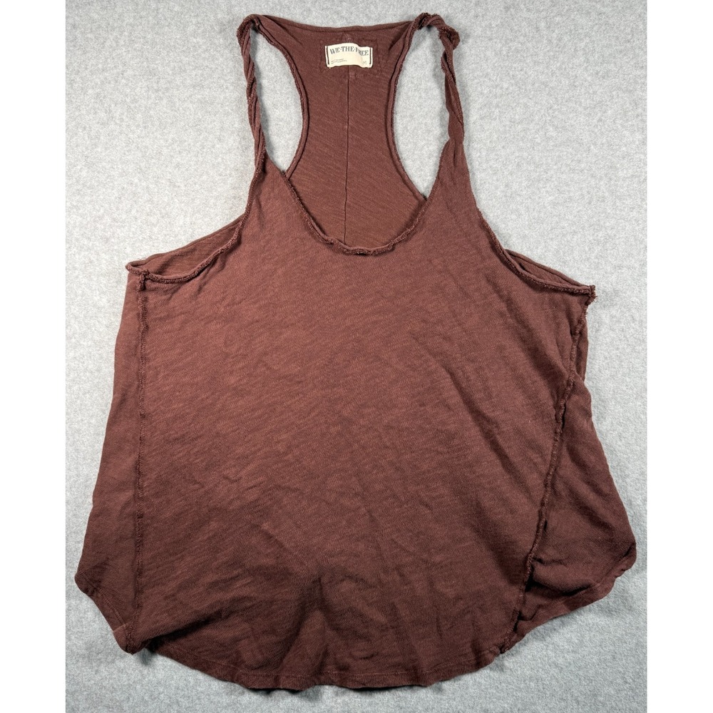 Free People Mauve Pink Racerback Tank Top Ribbed Women's Size Medium Layers